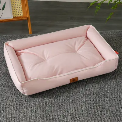 Square Dog Bed with Cooling Mat, Bite-Resistant for Medium and Large Dogs - 13
