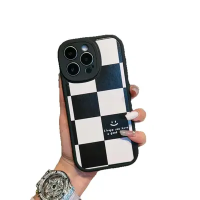 Honor 90 case, leather cartoon pattern, thin perforated