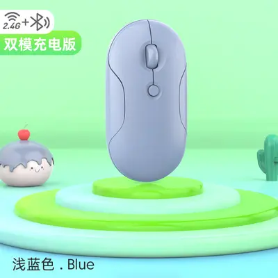 跨境工厂无线鼠标双模蓝牙轻音充电轻巧携带平板电脑通用现货批发 - 10