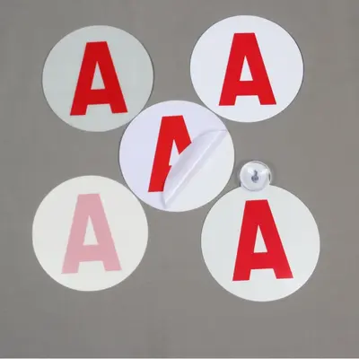 French Novice Car Sticker Static Red A Sticker Reflective Suction Cup Car Sticker Magnetic A Sticker French Beginner A-Plate Sticker