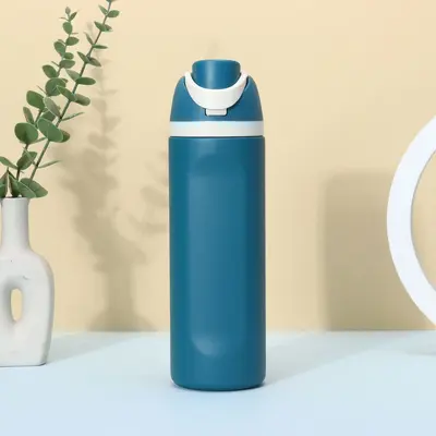 304 Stainless Steel Insulated Tumbler with Rubber-Coated Lid and Straw, Large Capacity - 13