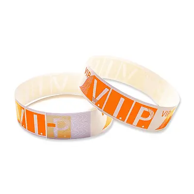 Disposable Colour-Coded ID Wristbands for Amusement Parks and Playgrounds, PP Synthetic Pa - 12
