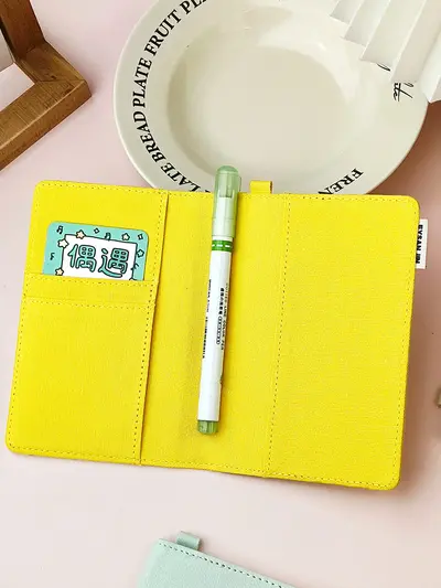 Reisepasshülle mit Kartenfächern und DIY-Leinen-Kosmetiktasche - 5