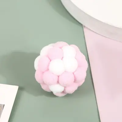 Katzenspielzeug Ball mit Glöckchen, elastischer Ball mit Geräusch - 7