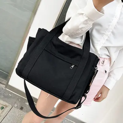 Grenzüberschreitende spezielle Canvastasche-Beschaffung, großes Fassungsvermögen, mehrfächrig, hochwertige Stofftaschen, multifunktionale Handtaschen und Umhängetaschen, Waren aus Herkunftsquelle. - 7