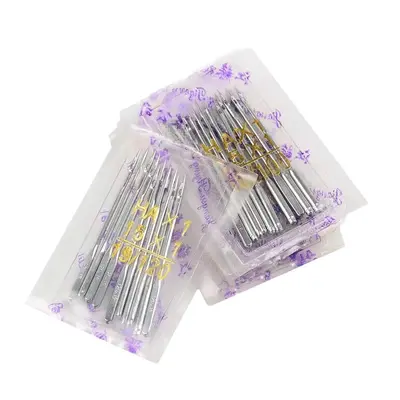 Ev tipi küçük dikiş makinesi iğnesi, düz yataklı, overlok, No. 14 ve No. 16