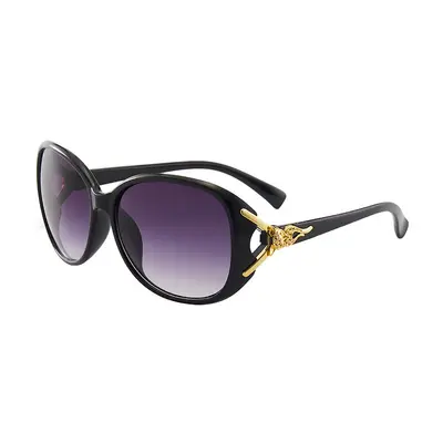 9257 Women's Oversized Polarized Sunglasses, Fox Head Design - 5