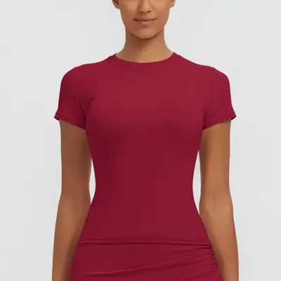 Women's Quick-Dry Thin Breathable Yoga Top T-Shirt, High Stretch - 9