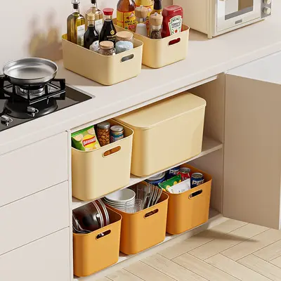 PP plastic storage box with lid, thickened, large capacity - 3