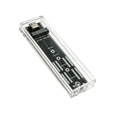M.2 SSD Enclosure NVMe/SATA Type-C 10Gbps Transparent