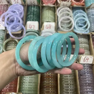 Fabrika doğrudan satış 10m emperyal yeşim bileklik 60 halka yeni Çin tarzı yeşim bileklik antik tarz Hanfu aksesuarı el takısı canlı tedarik - 3