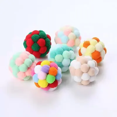 Durable Sisal Cat Ball with Squeaker, Molar Stick and Catnip Teaser Wand - 10