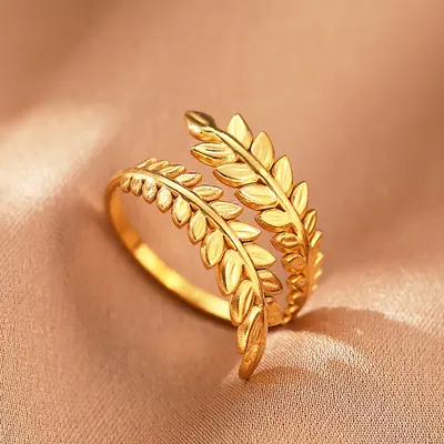 Bohemian-Stil Edelstahl offener Ring Persönlichkeit Damen Hip-Hop-Linie Titanstahl Ring Großhandel - 10