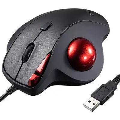 SANWA SUPPLY Nova Ergonomische Trackball-Maus GMATB167