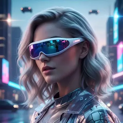 X-Men Style Sunglasses, Laser Pattern, Mercury Lens, One-Piece Frame - 3