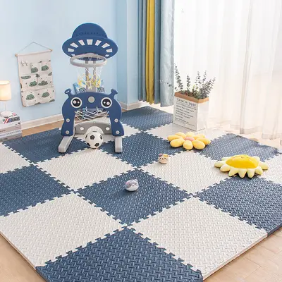Ev Kullanımı Puzzle Oyun Matı Bebek Emekleme Matı Çocuk Emekleme Köpük Matı Düşme Korumalı Zemin Yatak Odası Kalın Ped - 5