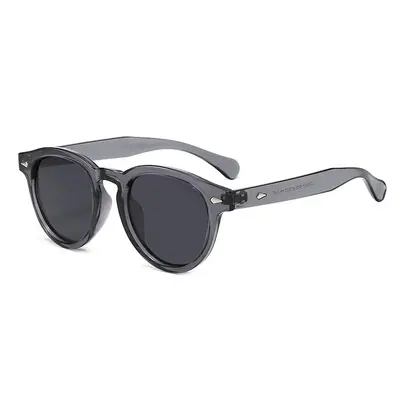 Round Frame Sunglasses with Metal Rivets, Light Luxury, Unisex Sun Protection - 10