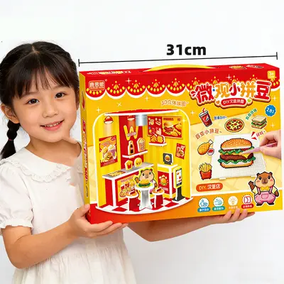 DIY Perler Bead Badge Craft Set for Kids, Large Collection - 9