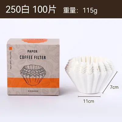 Cake-Style Coffee Filter Paper, for Drip and Pour-Over Coffee Makers, Folding - 12