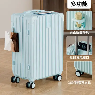 Large Capacity Student Suitcase with Combination Lock, Hard Shell - 11