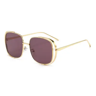 Large Frame UV-Protection Sunglasses with Hollow Frame - 6