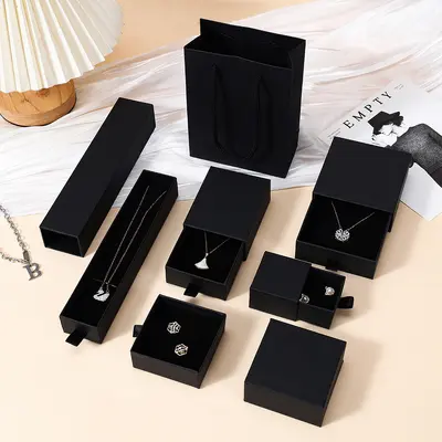 Retro drawer set bracelet earring jewelry box Goddess Day ring necklace drawer box wholesale - 7