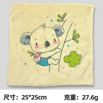 Microfiber Small Square Towel 30x30 cm, Thick, Absorbent, White - 8