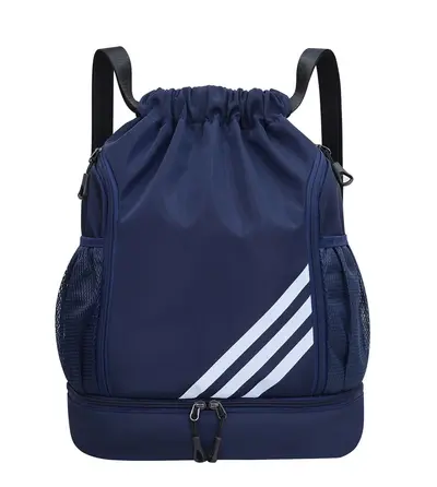 Unisex Drawstring Backpack, Large Capacity, Foldable Travel and Sports Bag - 8