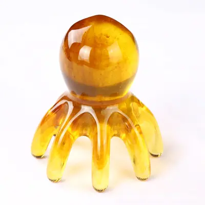Kraken-Massage-Kamm, Kraken-Meridian-Kamm, Kopfhaut-Massage-Gerät, Kopf-Akupunkturpunkt-Therapie, Meridian-Kamm, Gua-Sha-Massage. - 10