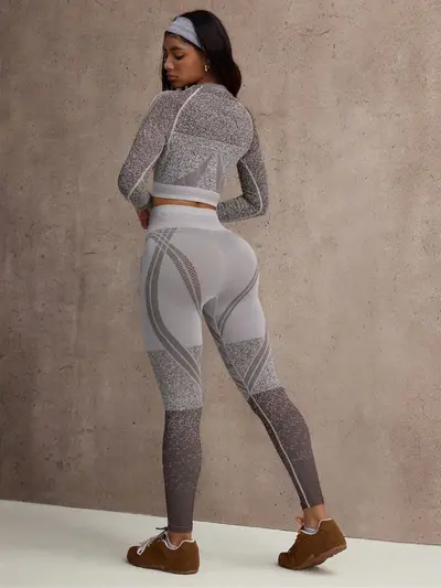 Sports Fitness Pants Butt-Lifting High-Waist Yoga Pants Fitness Base Layer Pants Set Tight-Fitting Pilates Training Outdoor Sports