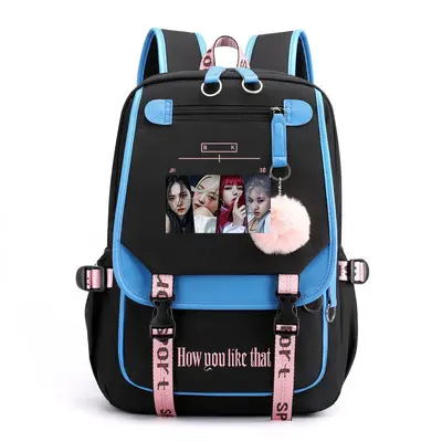 BLACKPINK Inspired Starry Sky Backpack with USB Port, Korean Version - 3