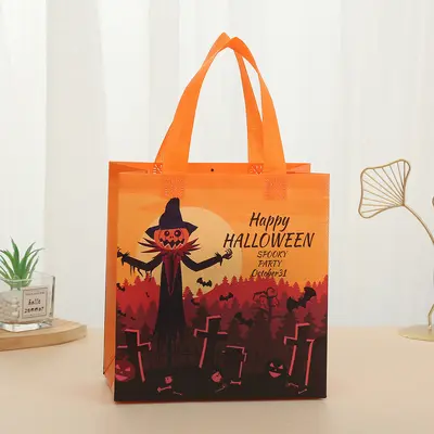 Halloween Printed Non-Woven Party Gift Bag for Candy - 7