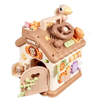 Montessori meşgul ev oyuncağı, ışıklı sesli ince motor becerisi oyuncağı