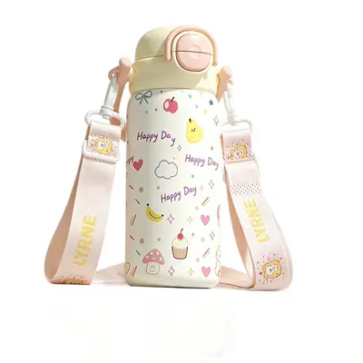 Kinder-Thermobecher mit Strohhalm und Griff, Große Kapazität - 5