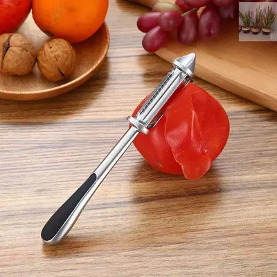 Zinc alloy three-in-one vegetable peeler, stainless steel kitchen grater - 4