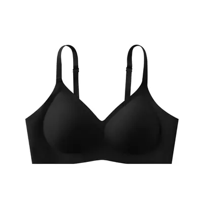 Seamless Wireless Bra, Thin Teardrop Cup, Open Back, for Large Busts - 10