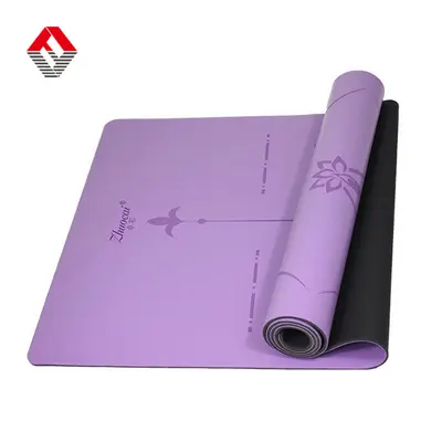 Коврик для йоги из PU Tuhao, для студий йоги, для начинающих, с разметкой выравнивания, коврик для йоги на заказ, из натурального каучука, гимнастический коврик, оптом - 5