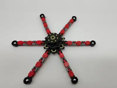 Mechanical Chain Gyro Stress Relief Toy, Transformable Fidget Toy - 7