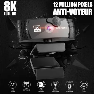 4K webcam, auto focus, 1080p, driver-free, USB
