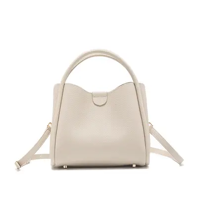 Soft Calfskin Bucket Bag, Large Capacity, Everyday Shoulder Bag - 8
