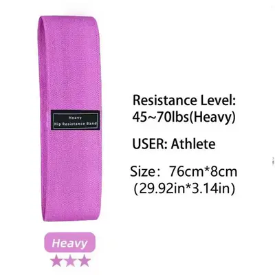 Squat Booty Loop Yoga Resistance Band Set, Anti-Slip Circular Elastic Bands - 10
