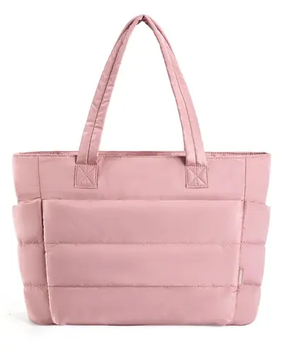 Large Capacity Women's Lightweight Cotton Tote Bag for Yoga and Travel - 10