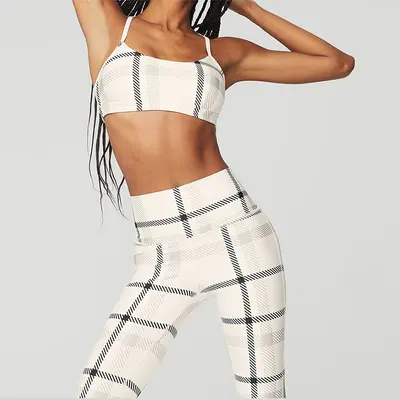 Yoga-Fitness-Set mit Brustpolster, zweiteilig, sexy Damen