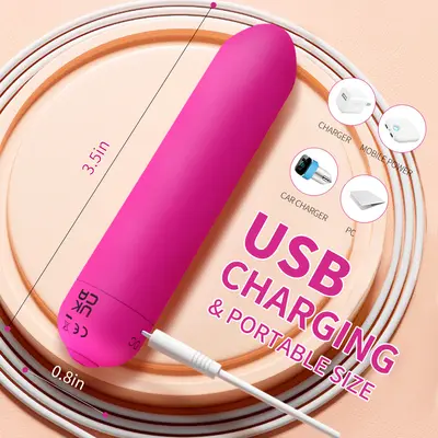 Stokta Kadınlar için Twilight APP model şarj edilebilir mini vibratör, orgazm mastürbasyon AV stick anal plug bullet.