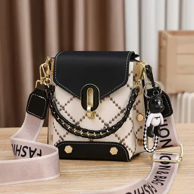 Manufacturer's New Summer Bag Korea Style Simple Small Square Bag Fashion Versatile Single Shoulder Cross Body Fashion Mini Mobile Phone Bag Women's Bag - 11