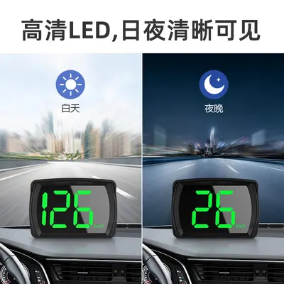 Y03 Araç HUD Kafa Üstü Ekran Evrensel GPS Araç Hız Göstergesi MPH Hız Ölçer Evrensel Uyumlu Araç Modelleri