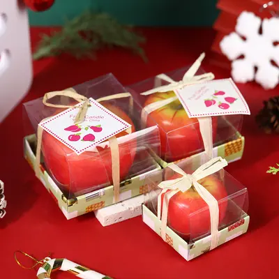 Heißer Verkauf Weihnachten Frieden Früchte-Kerze künstliche Früchte festliche Atmosphäre Dekoration Außenhandel heißer Verkauf kreative Geschenke Großhandel