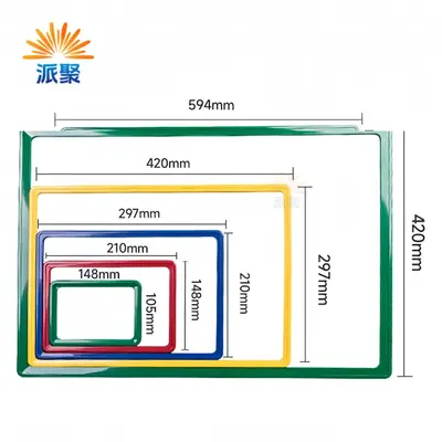 A4 Wear-Resistant ABS Poster Frame with POP Label Card Holder