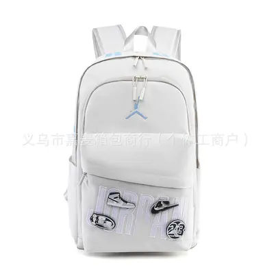 Student Sports Backpack, Large Capacity, Color-Block Design with Starry Pattern - 4