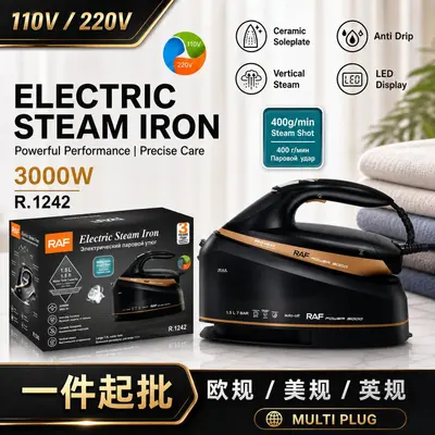 Buhar ütü, 2400W, kuru ve ıslak, kırışıklık giderici - 5